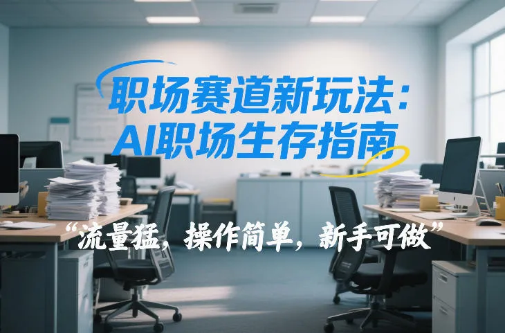 职场赛道新玩法:AI职场生存指南,流量猛,操作简单,新手可做_抖汇吧