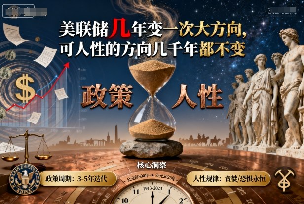 付费文章:美联储几年变一次大方向,可人性的方向几千年都不变_抖汇吧