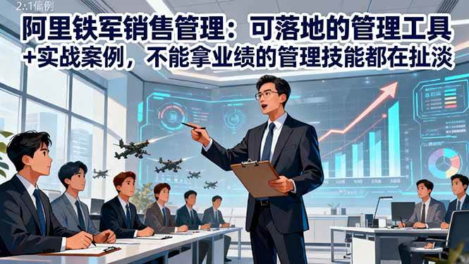 （16436期）阿里铁军销售管理：可落地的管理工具+实战案例，不能拿业绩的管理都在扯淡_抖汇吧
