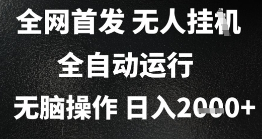 2025首发无人挂G项目，日入2k+，全自动运行，无脑操作，长期稳定 小白可玩【揭秘】_抖汇吧