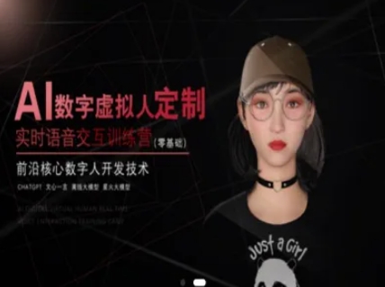 AI数字虚拟人定制，实时语音交互训练营（零基础），前沿核心数字人开发技术_抖汇吧