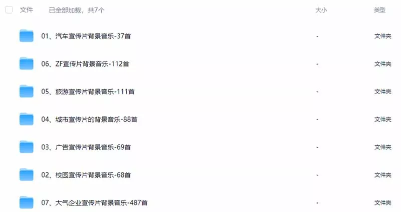 图片[3]_某宝付费购买，常用6G音效合集！970+首宣传片背景音乐，无版权可商用大气素材，分类清晰，高质量内容_抖汇吧