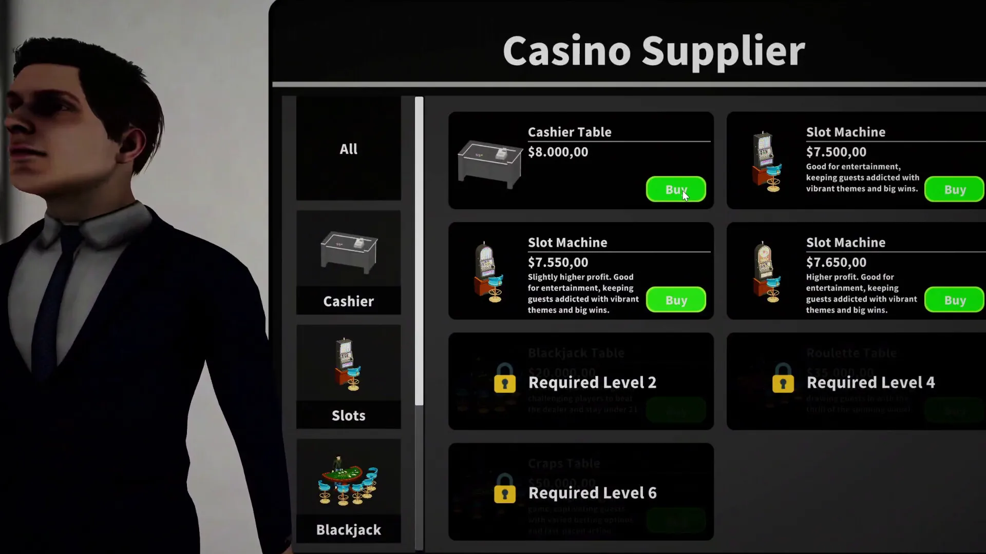 赌场经营模拟器/Casino Management Simulator