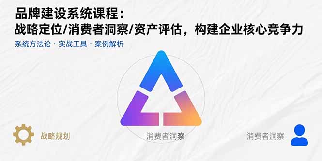 品牌建设系统课程：战略定位/消费者洞察/资产评估，构建企业核心竞争力_抖汇吧