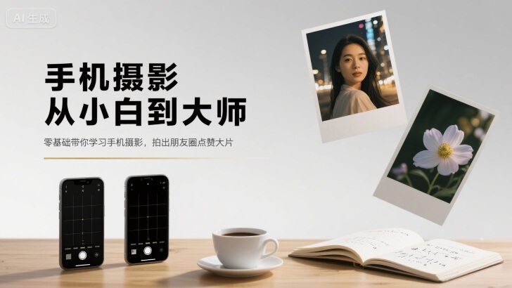 手机摄影从小白到大师，零基础带你学习手机摄影，拍出朋友圈点赞大片_抖汇吧