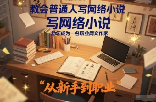 教会普通人写网络小说，助您成为一名职业网文作家_抖汇吧