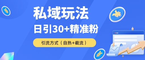 私域金融课变现玩法，日引30+精准流量，转化率50%日销5-10单，一单188_抖汇吧