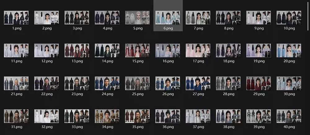 200个仙侠玄幻仿真人素材◆10男主×10女主×180配角，4K资料卡+AI生图提示词，漫剧必备_抖汇吧