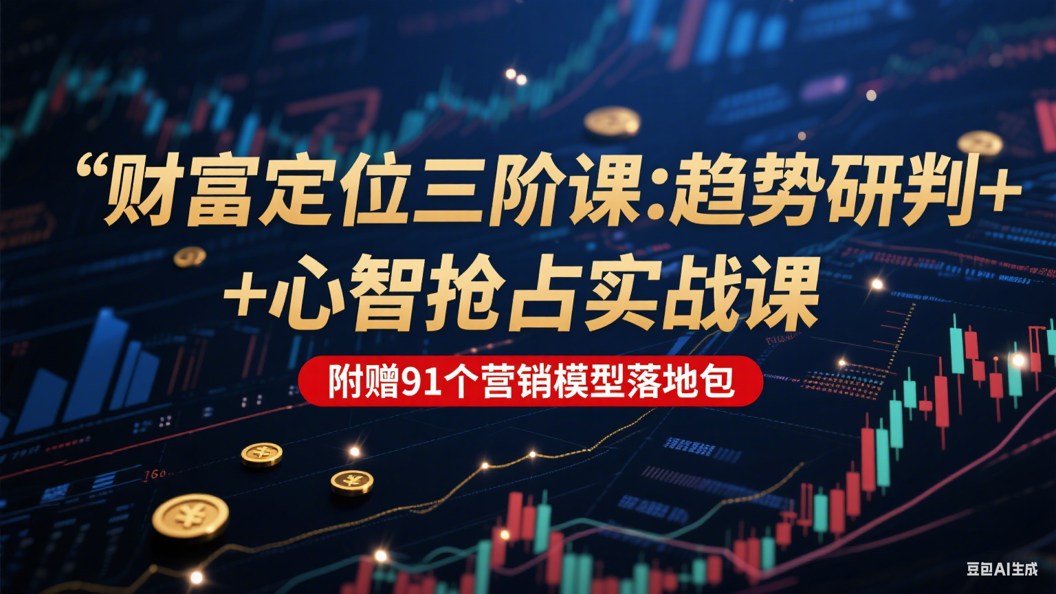 财富定位三阶：趋势研判 + 心智抢占实战课，附赠91个营销模型落地包_抖汇吧