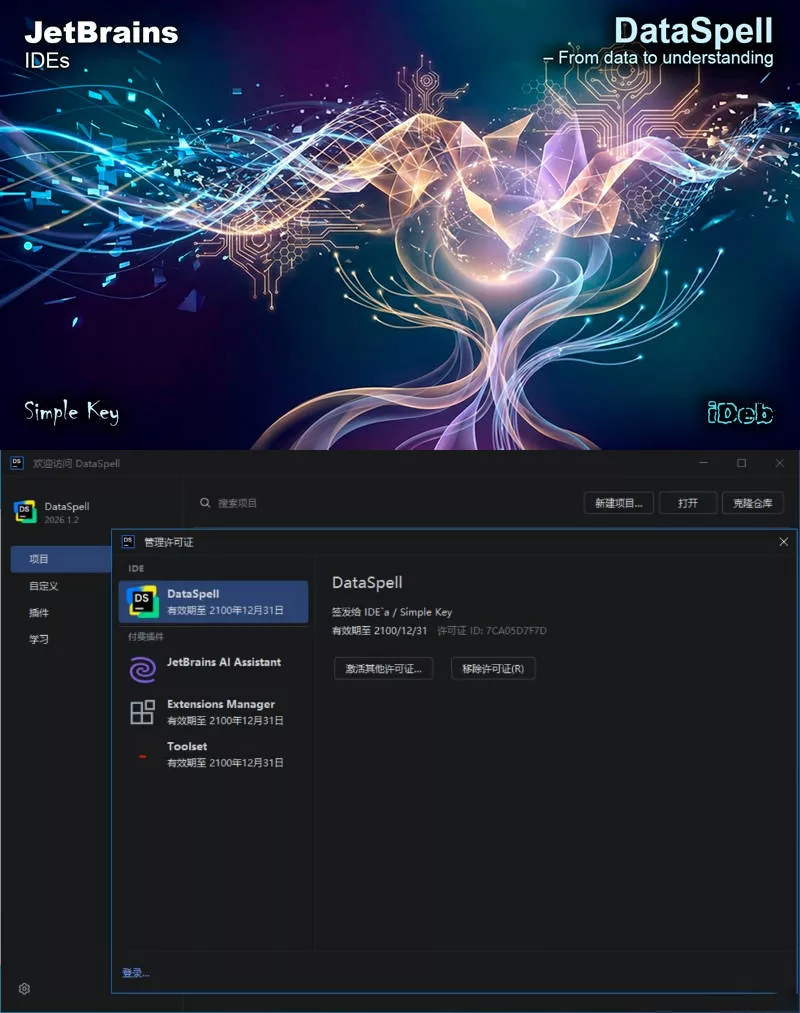 DataSpell v2026.1.2 直装特别版 DataSpell v2026.1.2 直装特别版