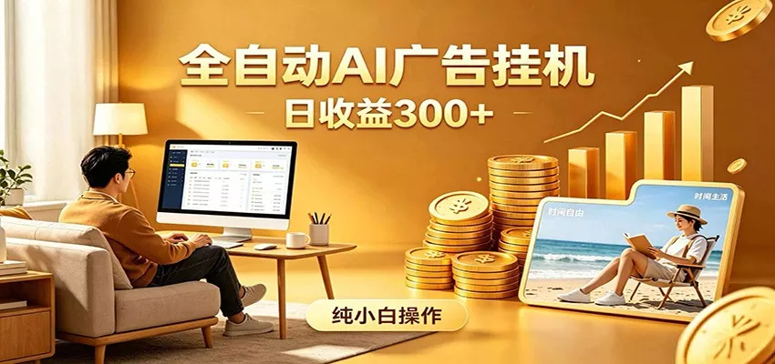 AI风口项目，全程解放双手，后台自动运行赚取收益，每天稳定收益300+_抖汇吧