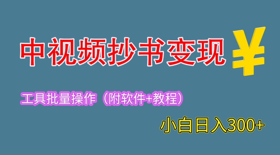 2023中视频抄书变现（附工具+教程），一天300+，特别适合新手操作的副业_抖汇吧