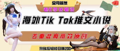 海外tiktok小说推文暴力项目，高停留率，高转化率，上手后一天搞顿饭钱不是问题_抖汇吧