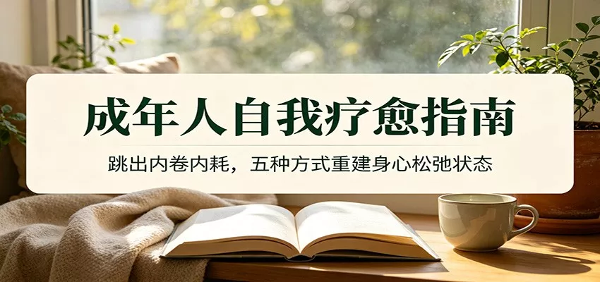 成年人自我疗愈指南：跳出内卷内耗，五种方式重建身心松弛状态_抖汇吧