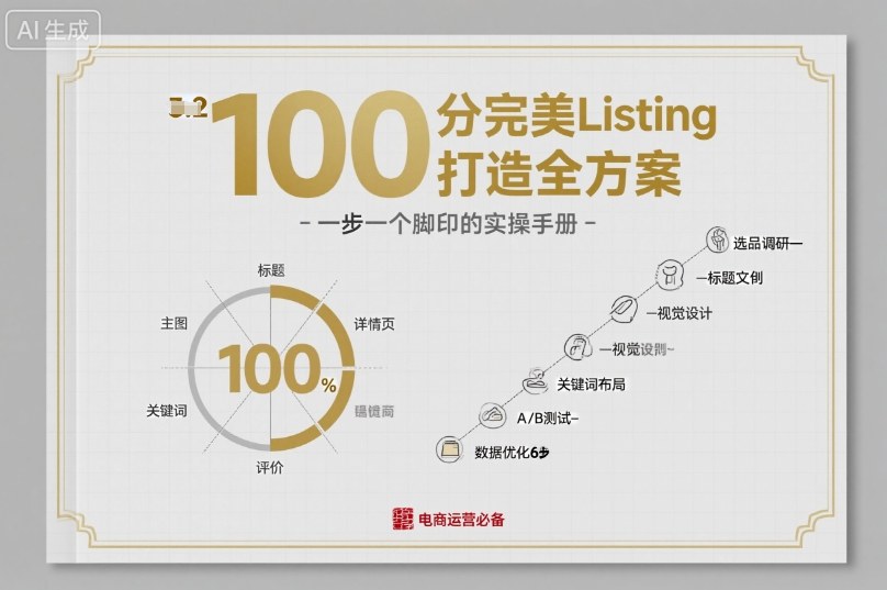 100分完美Listing打造全方案，想要完美listing必须是需要一步一个脚印的_抖汇吧