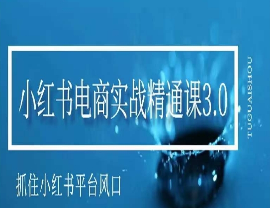 小红书电商实战课程，抓住小红书平台的风口，不错过有一个赚钱的机会_抖汇吧