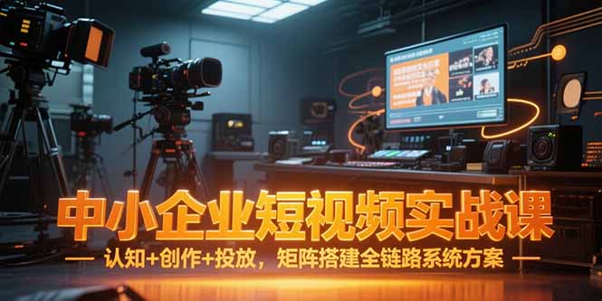 中小企业短视频实战课，认知+创作+投放，矩阵搭建全链路系统方案_抖汇吧