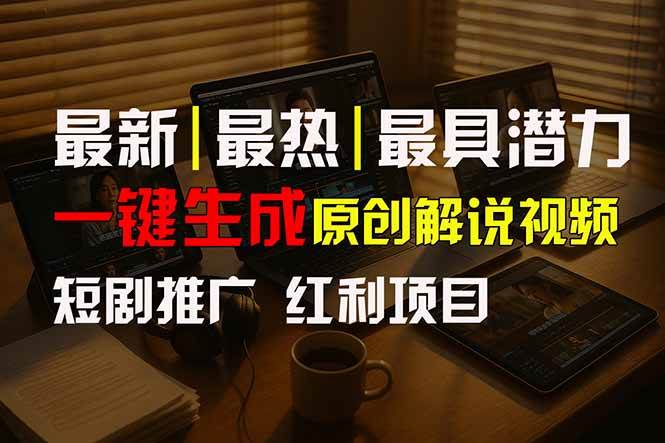 图片[1]_（15658期）短剧推广新思路，AI一键生成原创解说视频，10分钟产出100条，30天赚了5.5w_抖汇吧