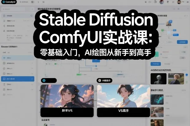 Stable Diffusion ComfyUI实战课：零基础入门，AI绘图从新手到高手_抖汇吧