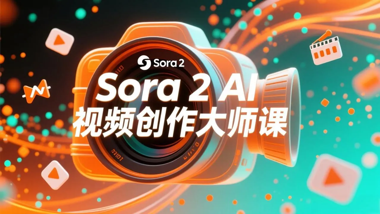 如何利用Sora 2创建流行AI人工智能视频大师班教程：掌握创作全流程，产出百万播放内容_抖汇吧