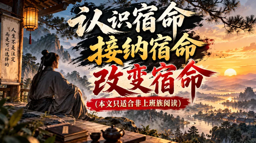 某公众号付费文章：认识宿命，接纳宿命，改变宿命（本文只适合非上班族阅读）_抖汇吧