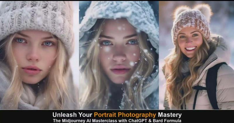 Midjourney v5 ChatGPT 和 Bard AI人工智能人像摄影大师班-15节-中英字幕 Midjourney v5 ChatGPT 和 Bard AI人工智能人像摄影大师班-15节-中英字幕