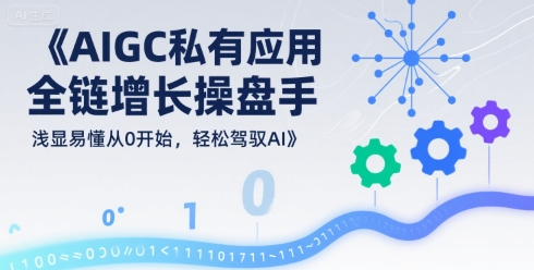 AIGC私有化应用全链增长操盘手，浅显易懂从0开始，轻松驾驭AI_抖汇吧