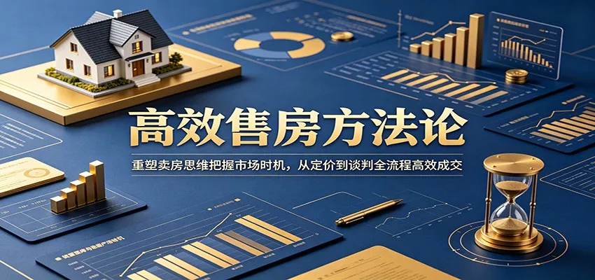 高效售房方法论：重塑卖房思维把握市场时机，从定价到谈判全流程高效成交_抖汇吧