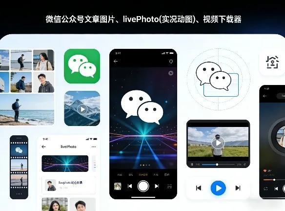 微信公众号文章图片、livePhoto(实况动图)、视频下载器_抖汇吧