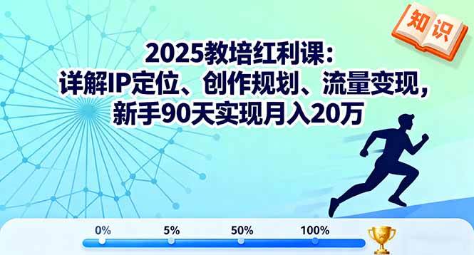 （16178期）2025教培红利课：详解IP定位、创作规划、流量变现，新手90天实现月入20万_抖汇吧