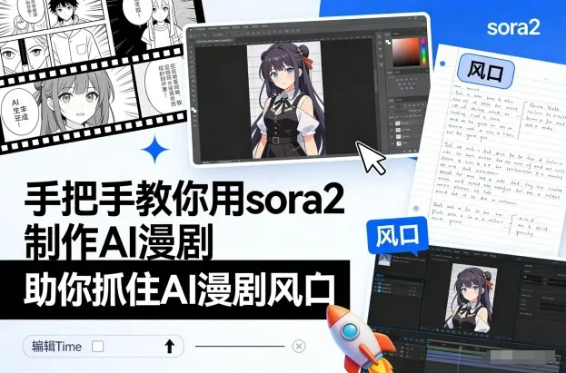 手把手教你用sora2制作AI漫剧,助你抓住AI漫剧风口_抖汇吧