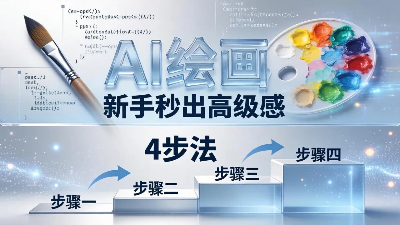 AI绘画入门别再硬磕了！即梦4步法：万能提示词公式+BRTR框架，新手秒出高级感_抖汇吧