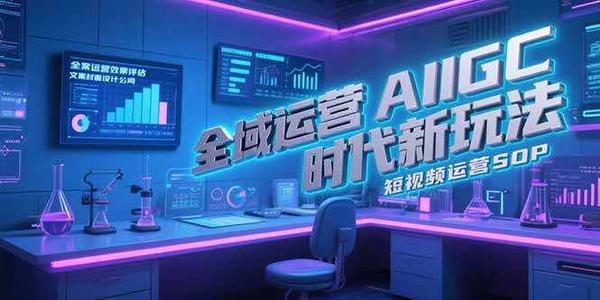 （15327期）全域运营AIGC时代新玩法，文案封面设计公式，短视频运营SOP_抖汇吧