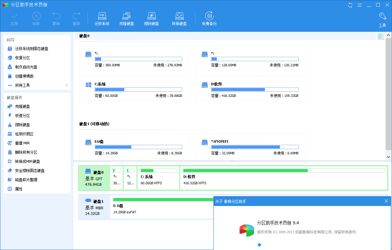 分区助手技术员v10.8.2特别版_抖汇吧