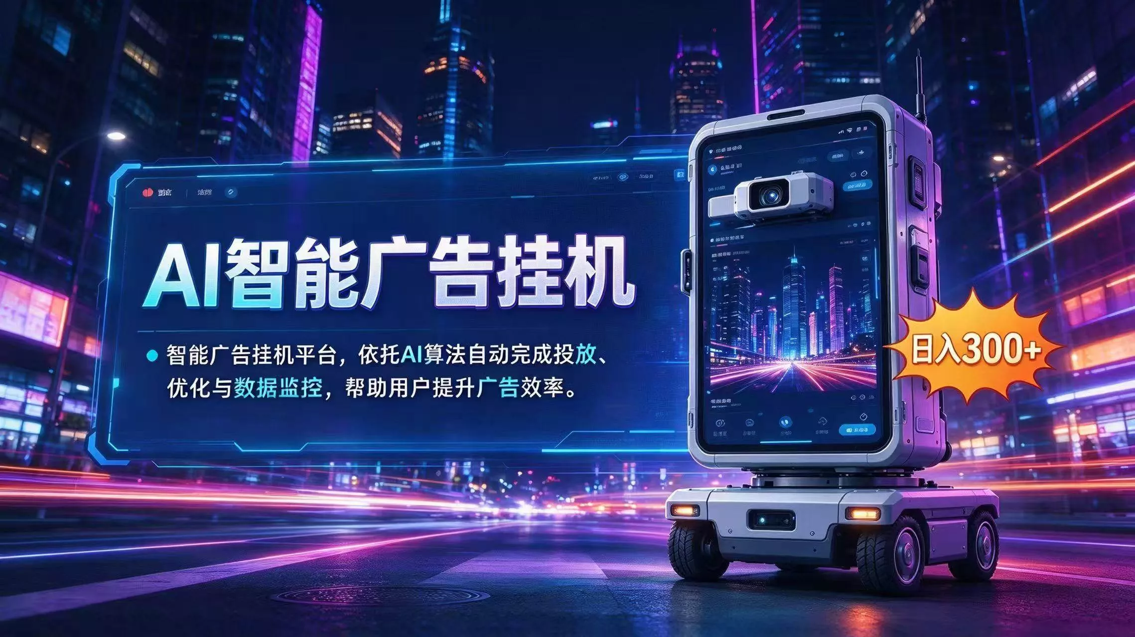 （20936期）AI 智能广告挂机｜AI 自动运行，轻松托管广告任务_抖汇吧