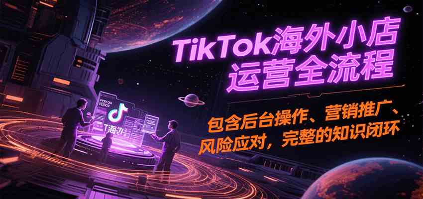 TikTok海外小店运营全流程，包含后台操作、营销推广、风险应对，完整的知识闭环_抖汇吧