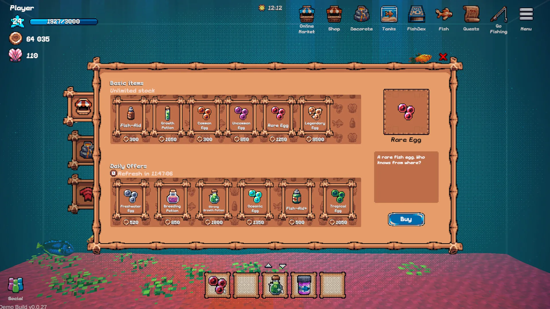 全球鱼友俱乐部：放置好时光/Tiny Aquarium: Social Fishkeeping_抖汇吧