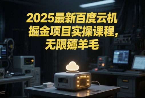 2025最新百度云机掘金项目实操课程单窗口保底5-10元月收益单窗口150+【揭秘】_抖汇吧