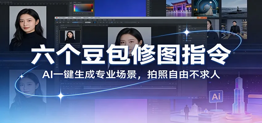 六个豆包修图指令：AI 一键生成专业场景，拍照自由不求人_抖汇吧