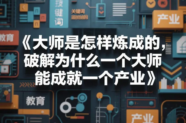 大师是怎样炼成的，破解为什么一个大师，能成就一个产业【电子书】_抖汇吧