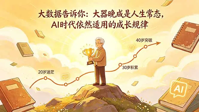付费文章：大数据告诉你：大器晚成是人生常态，AI 时代依然适用的成长规律_抖汇吧