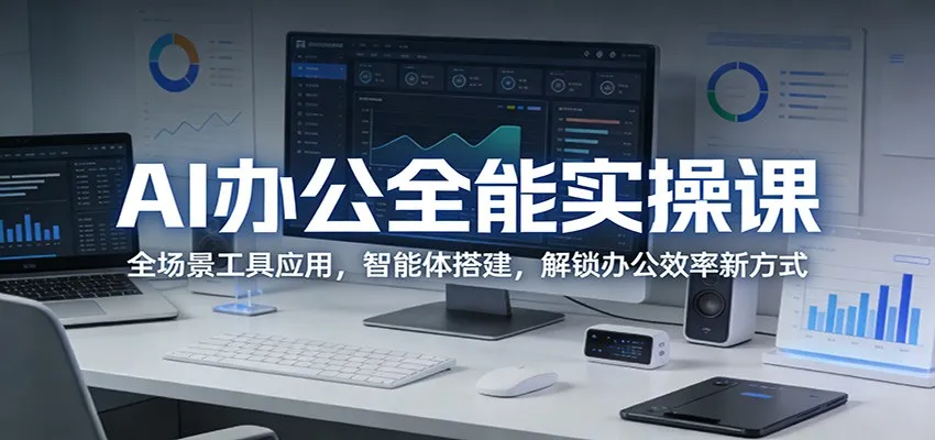 AI办公全能实操课：全场景工具应用，智能体搭建，解锁办公效率新方式_抖汇吧