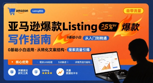 亚马逊爆款Listing写作方法，亚马逊0基础小白也能写爆款自带流量的Listing_抖汇吧
