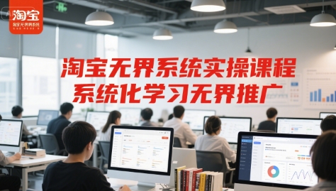 淘宝无界系统实操课程，系统化学习无界推广_抖汇吧