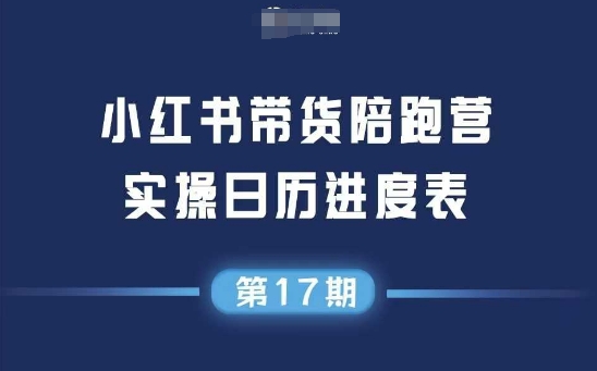 小红书第17期带货陪跑营，不囤货，无不直播，无不投流，通过选品+笔记内容+测品+笔记铺量+矩阵运营打爆款（更新）_抖汇吧