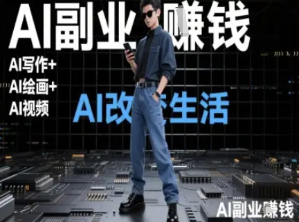 AI改变生活（Ai写作+AI绘画+Ai视频），AI副业挣钱_抖汇吧