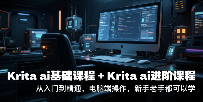 krita ai基础课程+Krita ai进阶课程，从入门到精通，电脑端操作，新手老手都可以学_抖汇吧