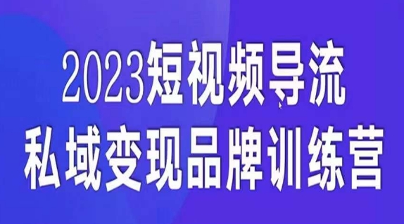 短视频导流·私域变现先导课，5天带你短视频流量实现私域变现_抖汇吧