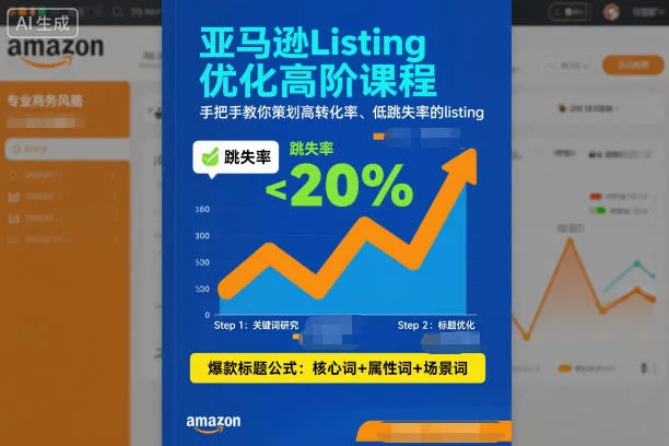 亚马逊Listing优化高阶课程,手把手教你策划高转化率、低跳失率的listing_抖汇吧