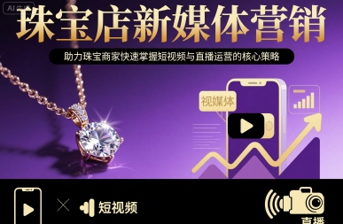 珠宝店新媒体营销，助力珠宝商家快速掌握短视频与直播运营的核心策略_抖汇吧